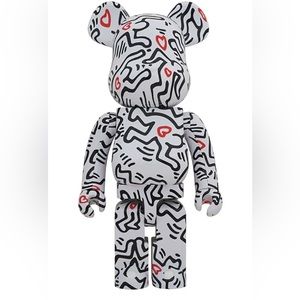 Complete Set of 3! Medicom BE@RBRICK Keith Haring #8 1000%&400%&100%!!